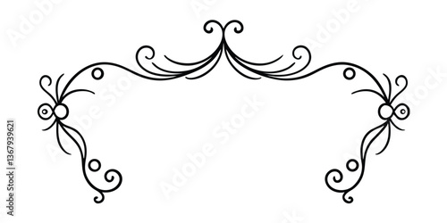 vintage frame with floral ornament