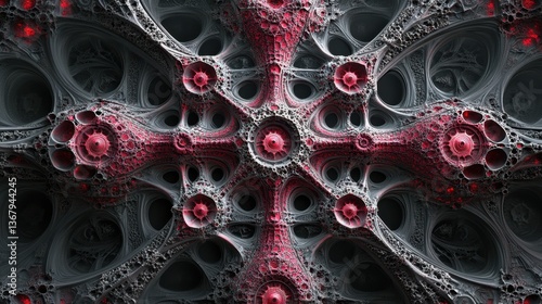 A complex fractal pattern f...