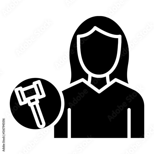 Public Defender Female Icon