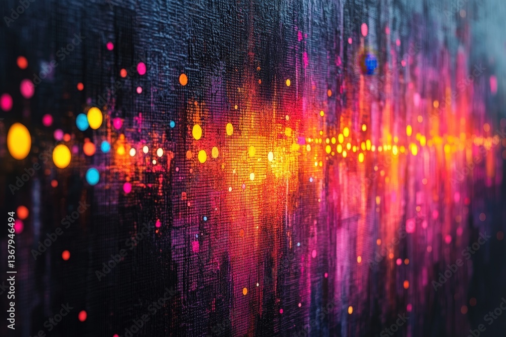 Exploring the Dual Nature of Binary Code Through Vibrant Abstract Art in a Dynamic Installation Exploring the Dual Nature of Binary Code Through Vibrant Abstract Art in a Dynamic Installation
