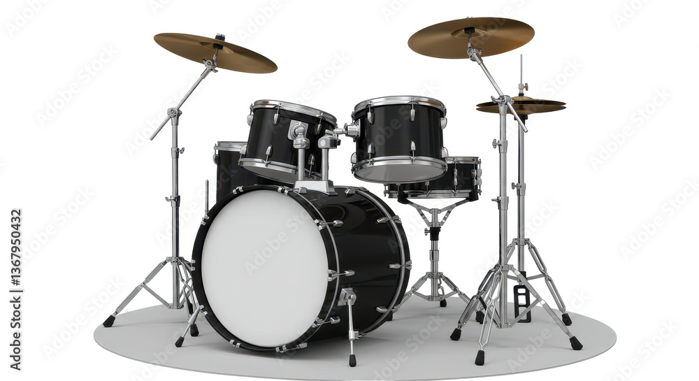 Isolated Drum Set Isolated Drum Set