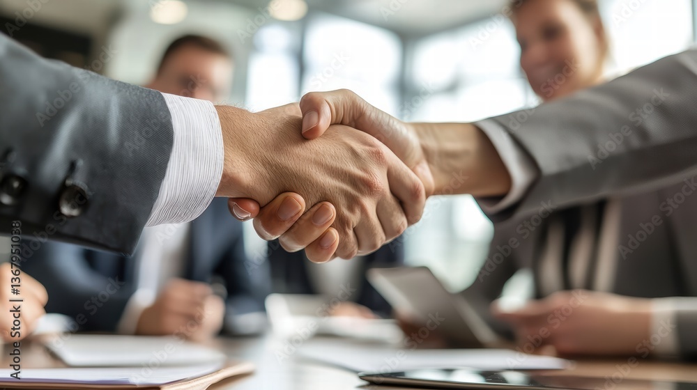 close up of handshake between colleagues in professional setting, symbolizing agreement and collaboration. atmosphere is positive and focused, reflecting teamwork and mutual respect close up of handshake between colleagues in professional setting, symbolizing agreement and collaboration. atmosphere is positive and focused, reflecting teamwork and mutual respect