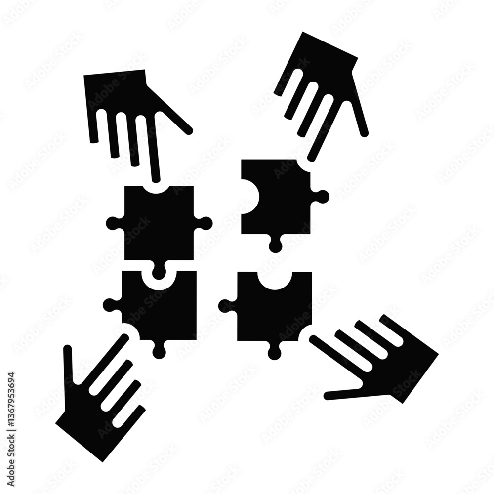 Obraz premium Team Building Icon