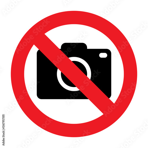 Photography is prohibited. No photography allowed zone. No camera zone.