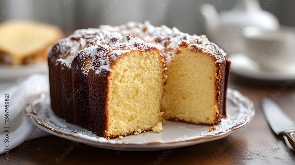 A beautifully glazed lemon bundt cake enticingly displayed, evoking warmth and nostalgia. A beautifully glazed lemon bundt cake enticingly displayed, evoking warmth and nostalgia.