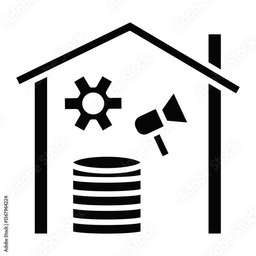 Marketing Data Warehouse Icon
