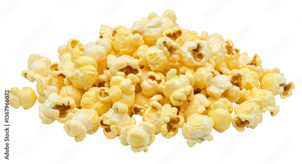 Isolated Heap of Popcorn Isolated Heap of Popcorn