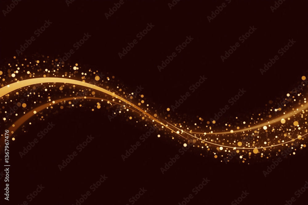 Fototapeta premium gold background with a black background and gold dots