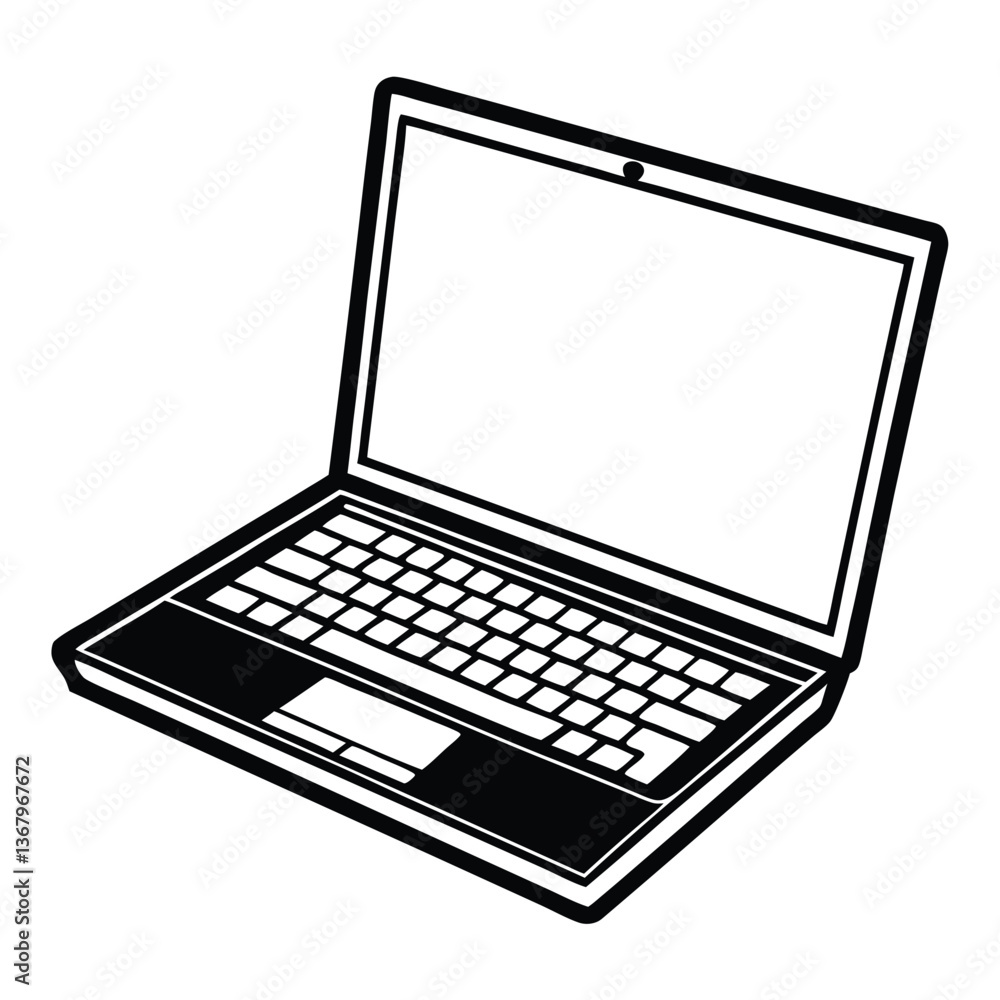 Laptop isolated on a white background Laptop isolated on a white background