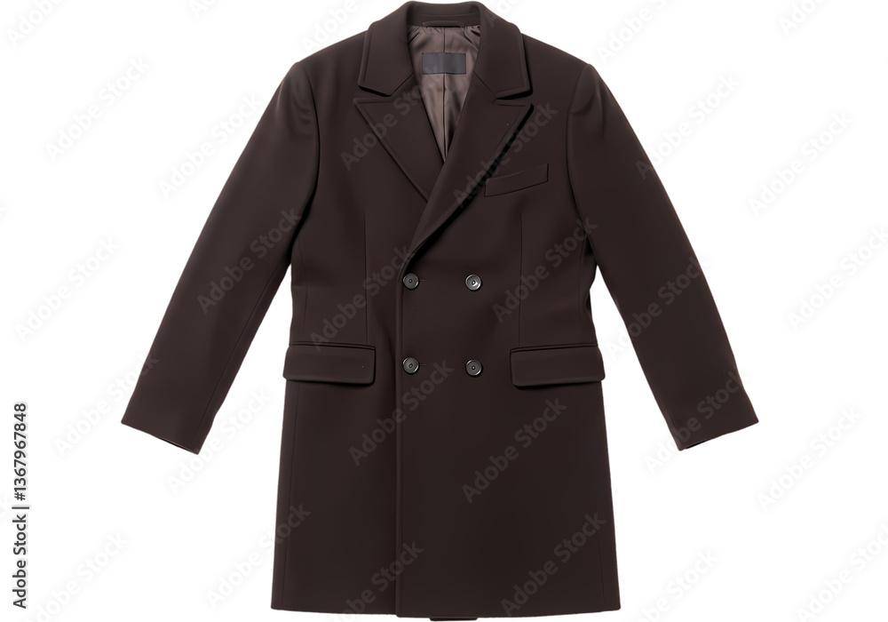 Men's Wool Overcoat: Styles & Trends on Transparent background Men's Wool Overcoat: Styles & Trends on Transparent background