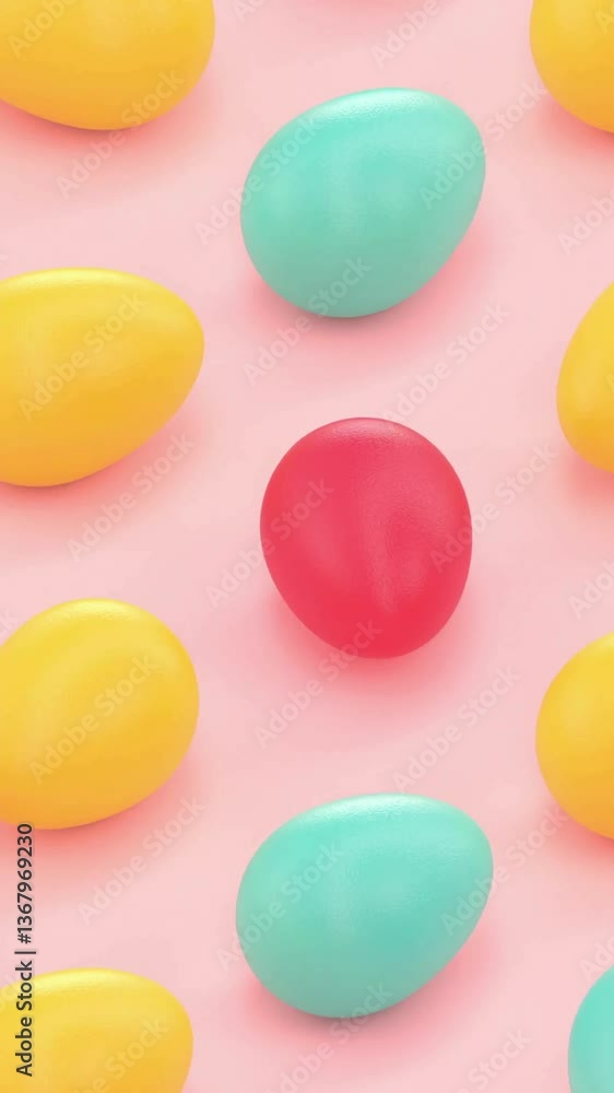 happy easter animated greeting card with eggs painted and lettering , 4k video animated, easter egg vertical mobile reels video background happy easter animated greeting card with eggs painted and lettering , 4k video animated, easter egg vertical mobile reels video background