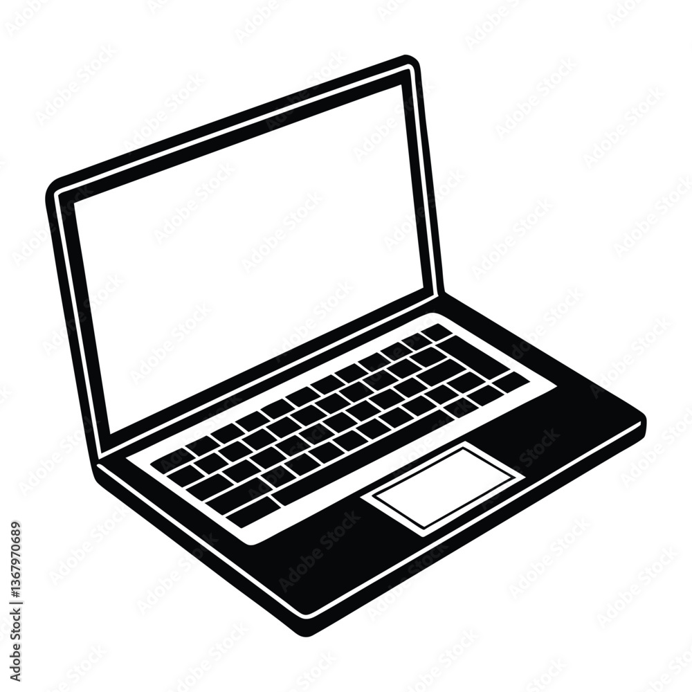 Laptop isolated on a white background Laptop isolated on a white background