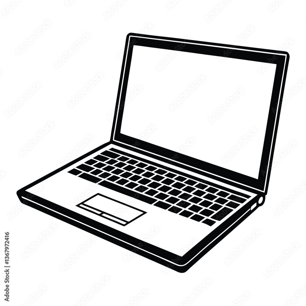 Laptop isolated on a white background Laptop isolated on a white background
