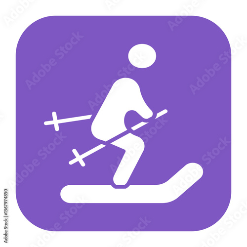 Ski Run Icon