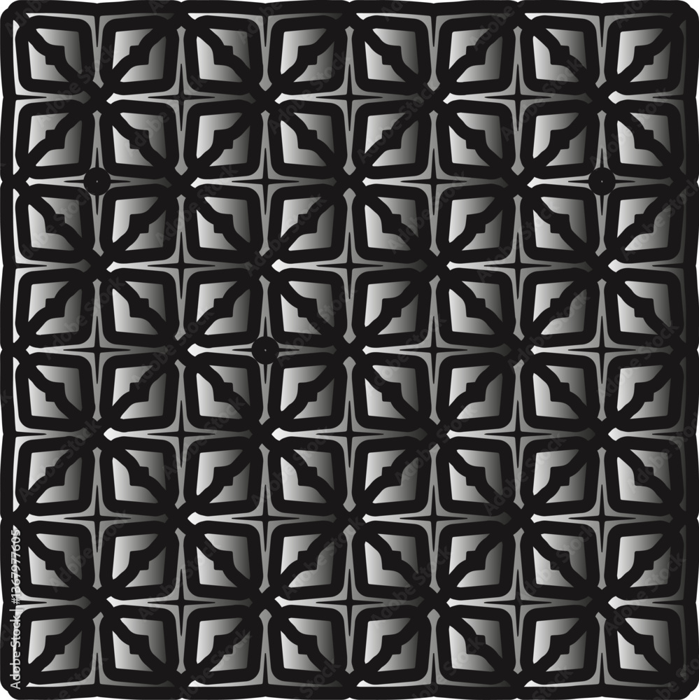 Fototapeta premium Metal pattern. Abstract metallic background. Wallpaper with repeat pattern.