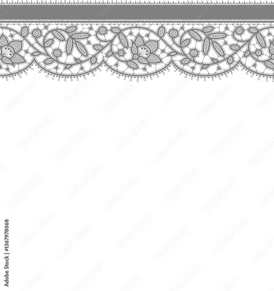 Fototapeta premium İllustration,vector,design,brush lace tecnicals,brush lace drawing,decorative borders,Elegant lace decorative borders,decorative borders drawings.lace border,fashion lace brush,lace drawings,