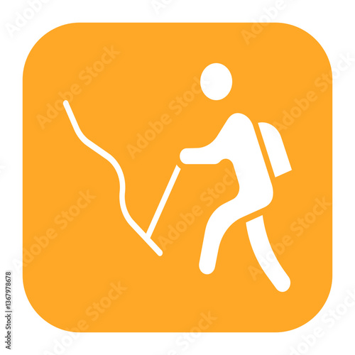 Person Hiking Icon