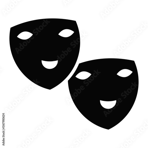 Italian Opera Mask Icon