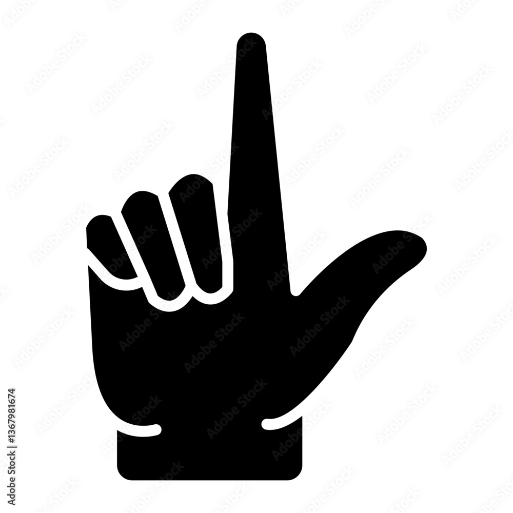Fototapeta premium Foam Hand Icon