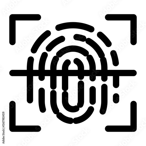 Fingerprint Scanning Icon