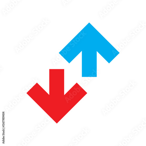 Free Download red and blue arrows - GFXLoad