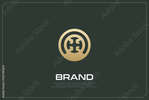 Global Networking Trading Logo Gold