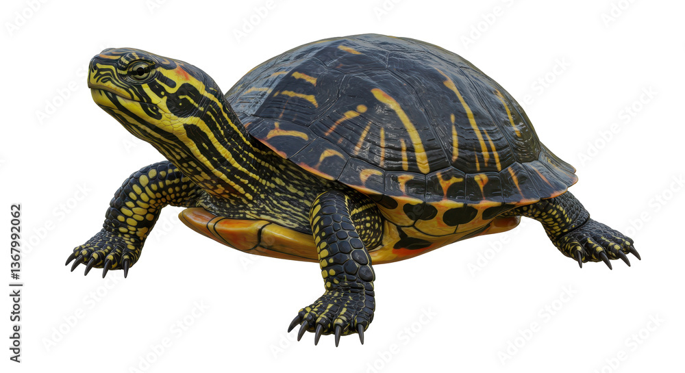 Fototapeta premium Isolated Painted Turtle