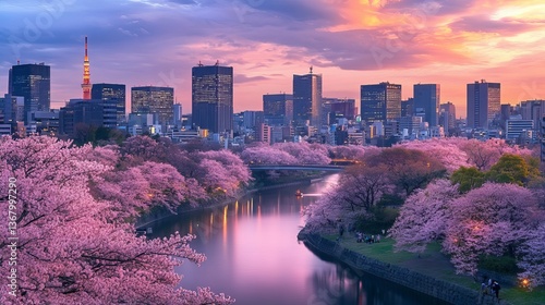In Tokyo, the cherry blossoms will be in full bloom, painting the city in pastel pinks and attracting numerous visitors to celebrate the season