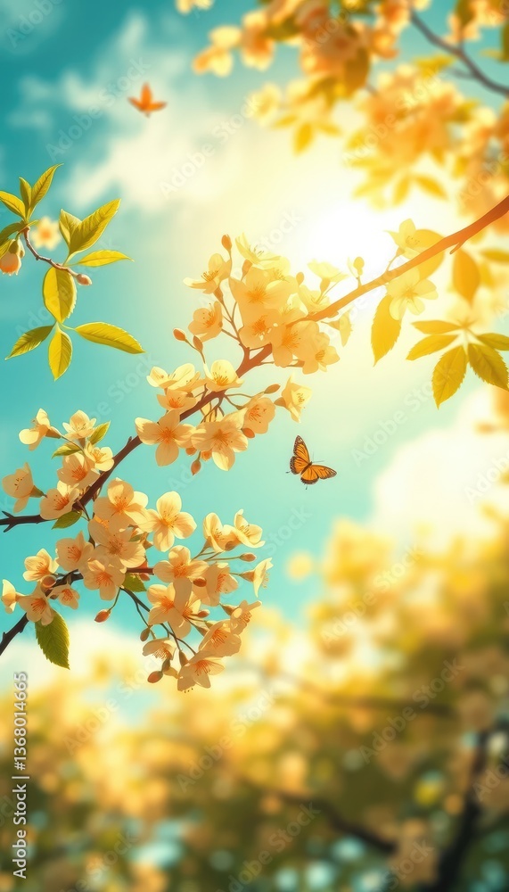 Nostalgic Bloom Under a Dreamy Sky Nostalgic Bloom Under a Dreamy Sky