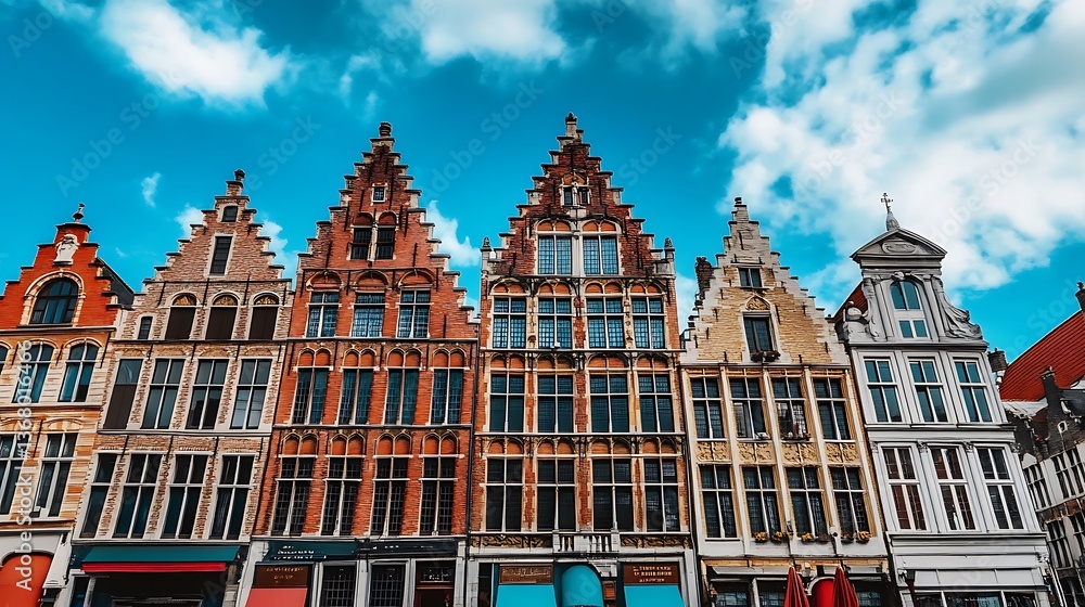 Fototapeta premium Charming Medieval Architecture in Bruges, Belgium