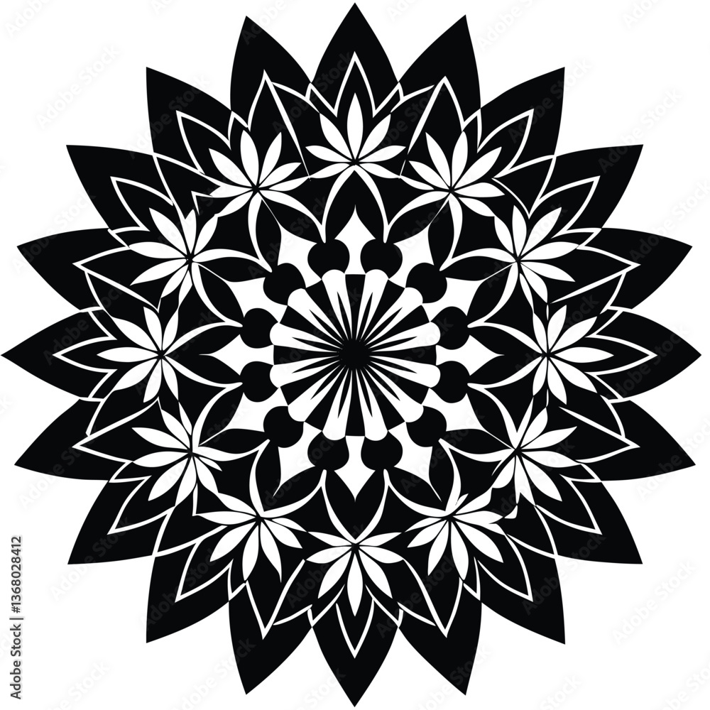 Fototapeta premium flower with buds and leaves, vector collection and Rose silhouette on a transparent background.
