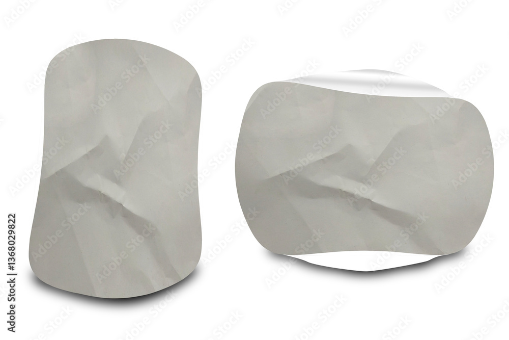 Naklejka premium Blank Glued Paper Sticker Tag Label Texture Set