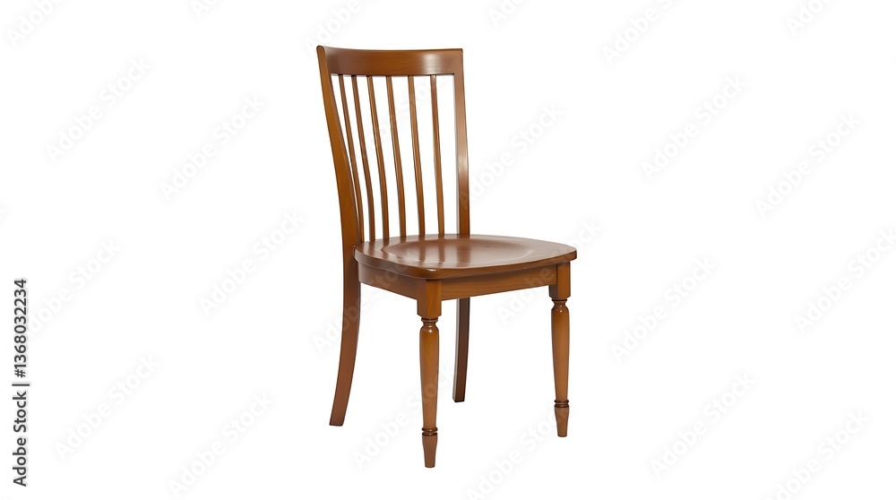 classic_wooden_chair_with_a_smooth_polished_finish_and_vertical_slat_backrest_isolated_on_white classic_wooden_chair_with_a_smooth_polished_finish_and_vertical_slat_backrest_isolated_on_white