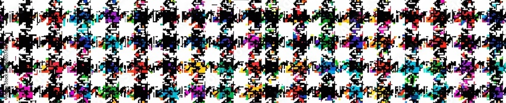Classic houndstooth design in black and white, background, fashion Classic houndstooth design in black and white, background, fashion