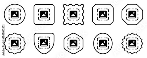 Editable image recognition, scan vector icon. AI technology, artificial intelligence, computer. Part of a big icon set family. Perfect for web and app interfaces, presentations, infographics, etc