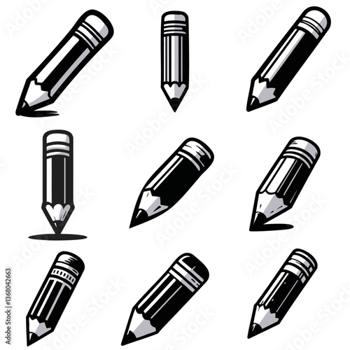 Clip Art of a Pencil Vector Artwork Illustration Writing Graphics