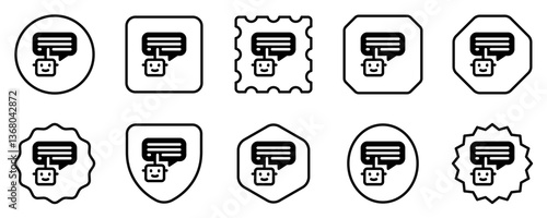 Editable chat bot, smart assistant vector icon. AI technology, artificial intelligence, computer. Part of a big icon set family. Perfect for web and app interfaces, presentations, infographics, etc