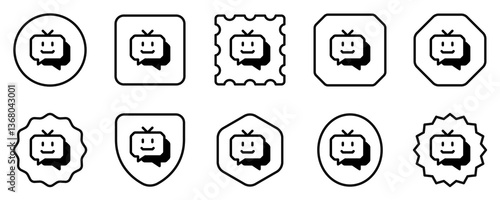 Editable chat bot, smart assistant vector icon. AI technology, artificial intelligence, computer. Part of a big icon set family. Perfect for web and app interfaces, presentations, infographics, etc