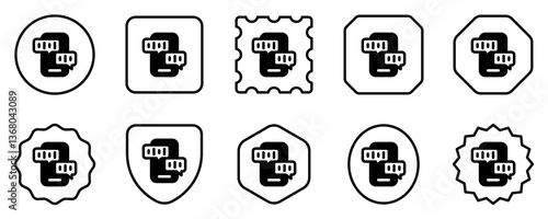 Editable voice recording, message, chat, audio vector icon. Remote work, job, profession, freelance. Part of a big icon set family. Perfect for web and app interfaces, presentations, infographics, etc