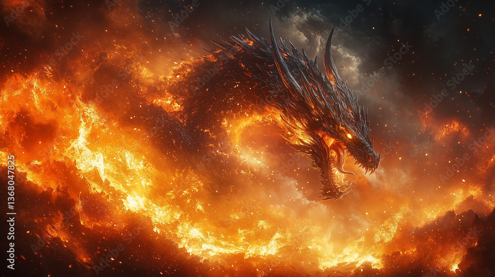 Naklejka premium dragon