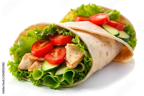 Delicious Chicken and Veggie Wrap Ready to Eat