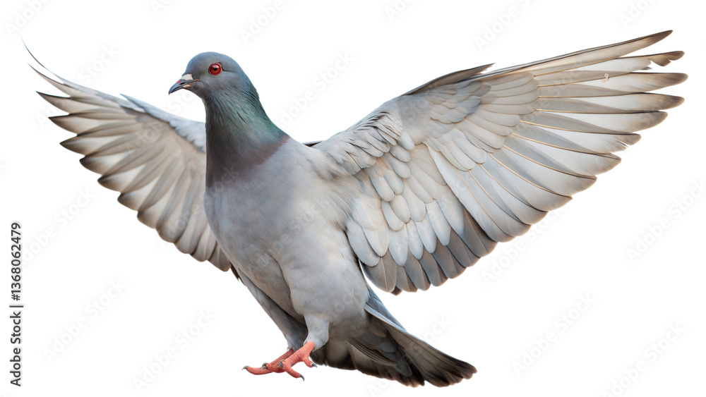Fototapeta premium pigeon isolated on white background