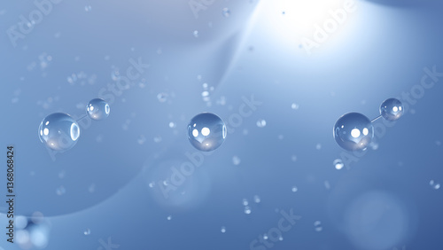 Wallpaper Mural calcium hydroxide molecular structure, 3d model molecule, e526 structural chemical formula view from a microscope Torontodigital.ca