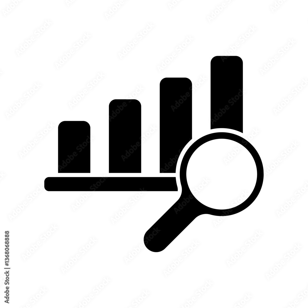 Icon a interpreting data, isolated against a clean background. Icon a interpreting data, isolated against a clean background.