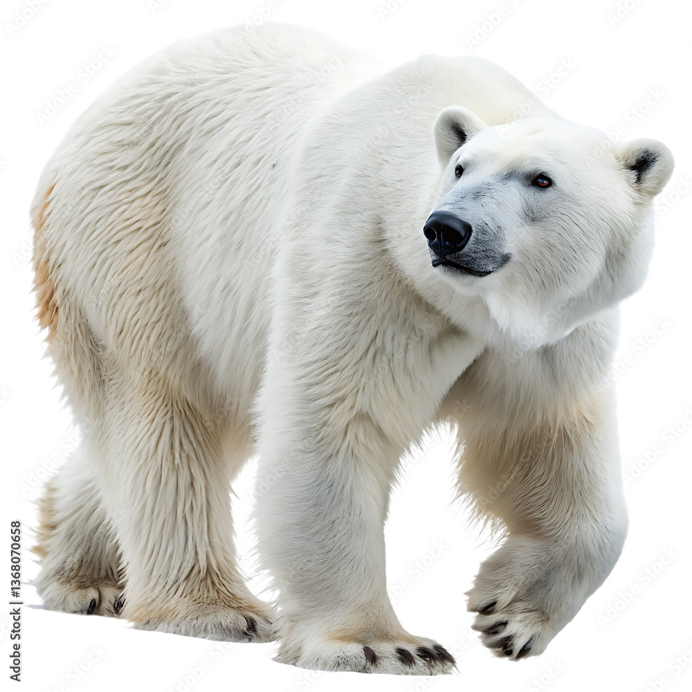 Fototapeta premium Polar bear isolated