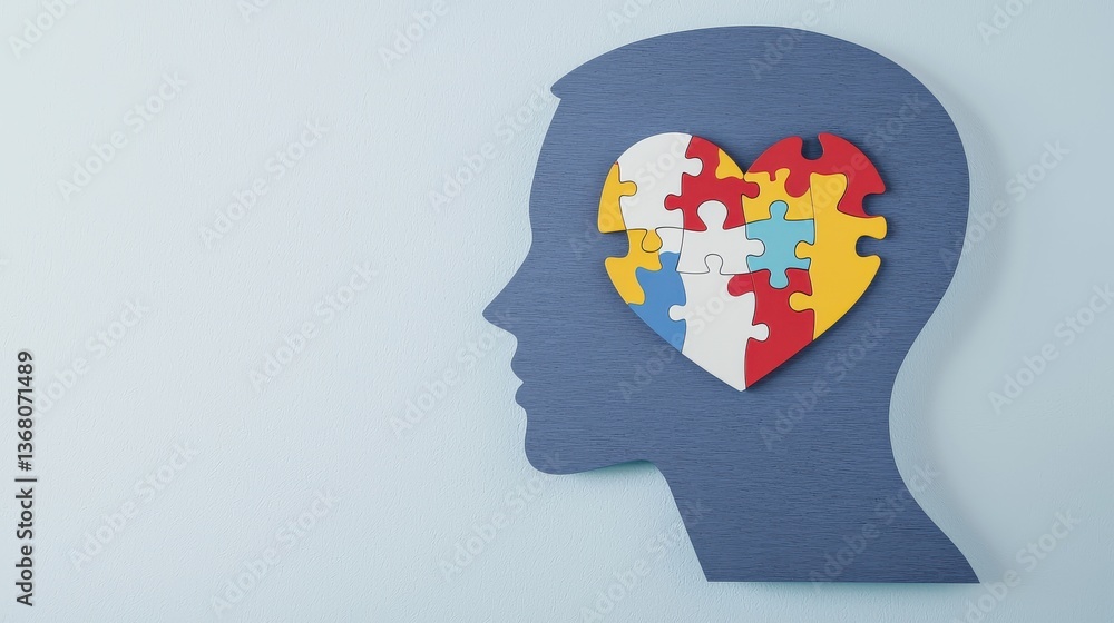 Colorful puzzle pieces arranged in the shape of a human head or brain symbolizing the creative and problem solving power of the mind This abstract conceptual image represents the process of learning Colorful puzzle pieces arranged in the shape of a human head or brain symbolizing the creative and problem solving power of the mind This abstract conceptual image represents the process of learning