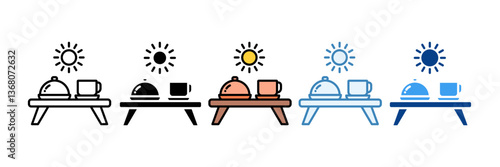 Morning  Icon Set Multiple Style Collection