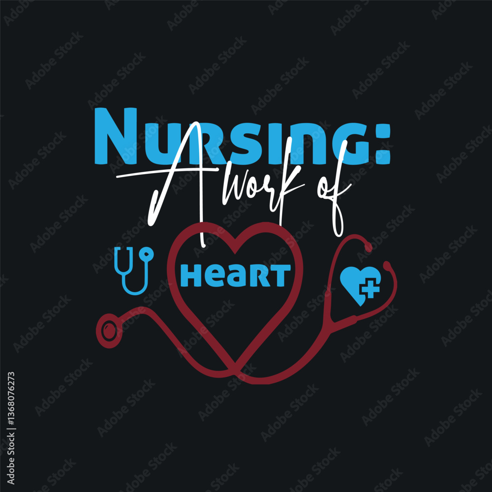 Fototapeta premium International Nurse day t-shirt design