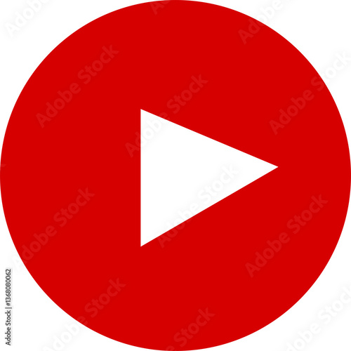 play icon on red button Free Download play icon on red button - GFXLoad