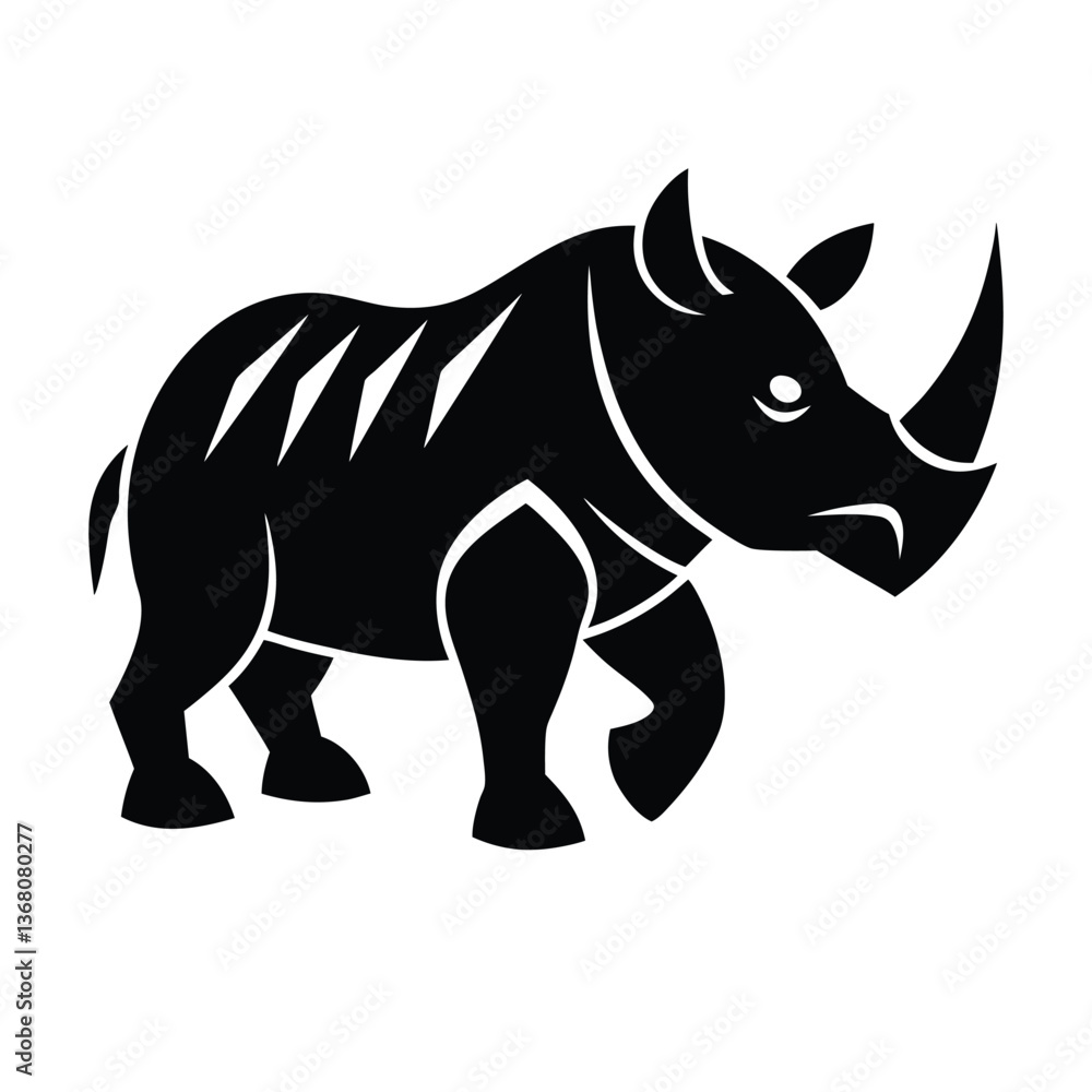 Fototapeta premium rhino vector illustration
